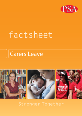 Carers Leave Factsheet 2013 cover medium