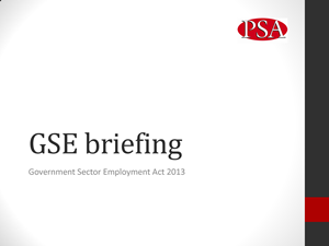 GSE MEMBERS Briefing front