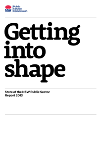 Cover page State of the NSW Public Sector Report 2013 small