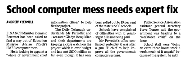 School computer mess needs expert fix - The Daily Tele March 7, 2016medium2