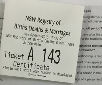 Move of Births, Deaths and Marriages to customer service