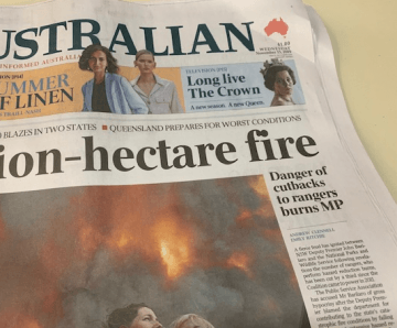 Danger of cutbacks to rangers burns NSW Deputy Premier John Barilaro - The Australian 13/11/19
