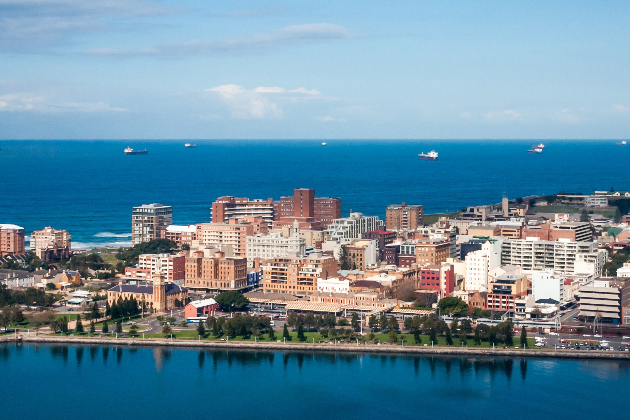 Newcastle NSW Australia - aerial view of city - Public Service Association