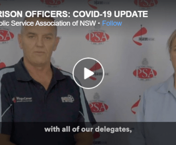 PRISON OFFICERS: COVID-19 UPDATE