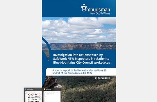SafeWork: Survey surrounding NSW Ombudsman report
