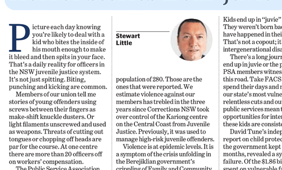 Horror stories from ‘juvie’ – a young offender’s home before Long Bay – SMH 25/02/2019