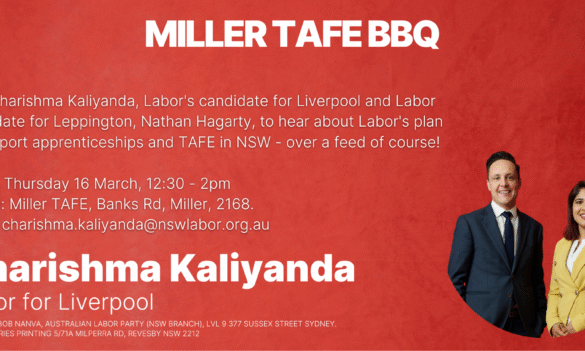 Meet the candidates BBQ: Miller TAFE