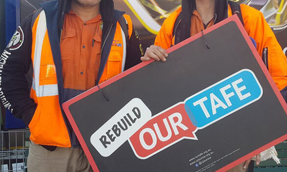 CPSU NSW delegates meet with Dr Caralee McLeish, Managing Director TAFE NSW