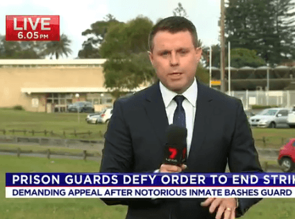 Prison Officers Strike – 7 News Sydney 08/03/2019